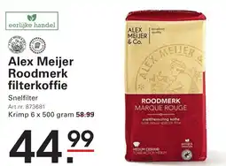 Sligro Alex Meijer Roodmerk filterkoffie aanbieding