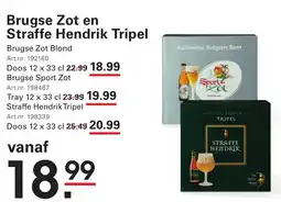 Sligro Brugse Zot en Straffe Hendrik Tripel aanbieding