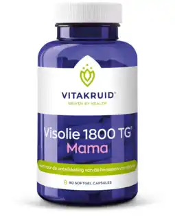 De Online Drogist Vitakruid Visolie 1800 TG Mama Softgels aanbieding