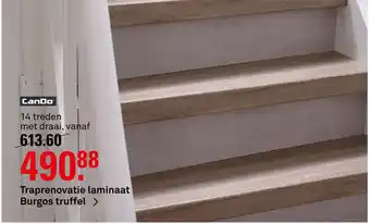 Karwei CanDo Traprenovatie laminaat Burgos truffel aanbieding