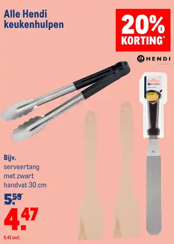 Makro Alle Hendi keukenhulpen aanbieding