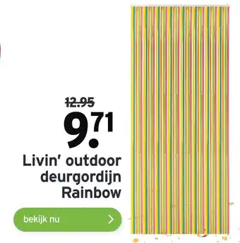 GAMMA Livin' outdoor deurgordijn Rainbow aanbieding