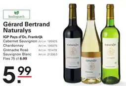 Sligro Gérard Bertrand Naturalys IGP Pays d'Oc, Frankrijk aanbieding