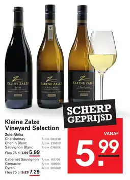 Sligro Kleine Zalze Vineyard Selection Zuid-Afrika aanbieding