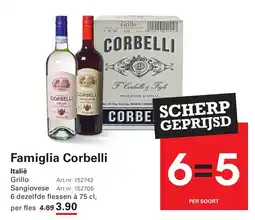 Sligro Famiglia Corbelli Italië aanbieding