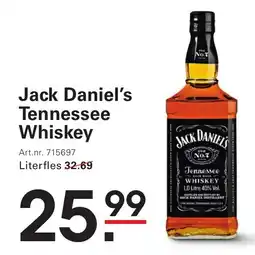 Sligro Jack Daniel's Tennessee Whiskey aanbieding