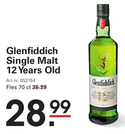 Sligro Glenfiddich Single Malt 12 Years Old aanbieding