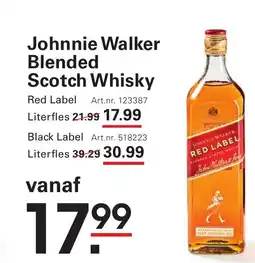 Sligro Johnnie Walker Blended Scotch Whisky aanbieding
