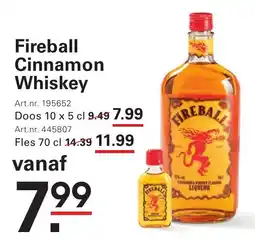 Sligro Fireball Cinnamon Whiskey aanbieding