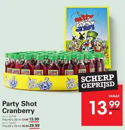 Sligro Party Shot Cranberry aanbieding