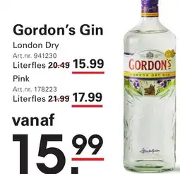 Sligro Gordon's Gin aanbieding