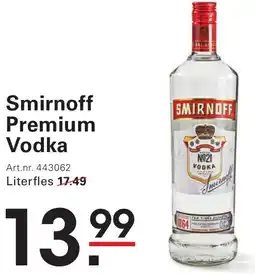 Sligro Smirnoff Premium Vodka aanbieding