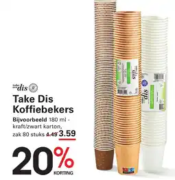 Sligro Take Dis Koffiebekers aanbieding