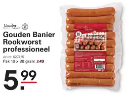 Sligro Gouden Banier Rookworst professioneel aanbieding
