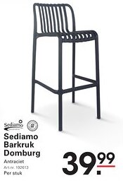 Sligro Sediamo Barkruk Domburg aanbieding