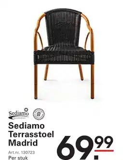 Sligro Sediamo Terrasstoel Madrid aanbieding
