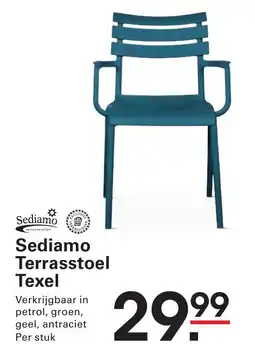 Sligro Sediamo Terrasstoel Texel aanbieding
