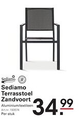 Sligro Sediamo Terrasstoel Zandvoort aanbieding