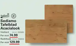 Sligro Sediamo Tafelblad Acacialook aanbieding