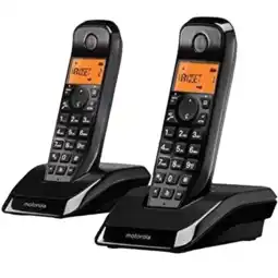 MediaMarkt Motorola S1202 Duo Zwart/zwart Huistelefoon aanbieding