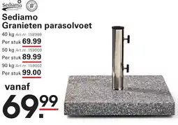 Sligro Sediamo Granieten parasolvoet aanbieding