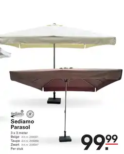 Sligro Sediamo Parasol aanbieding