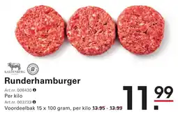 Sligro Runderhamburger aanbieding