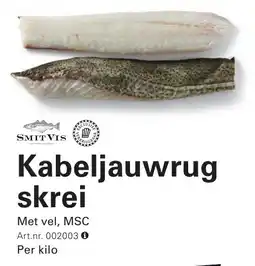 Sligro Kabeljauwrug skrei aanbieding