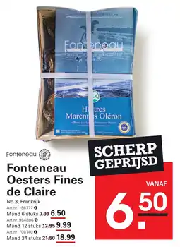 Sligro Fonteneau Fonteneau Oesters Fines de Claire aanbieding