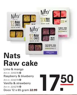 Sligro Nats Raw cake aanbieding