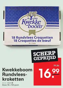 Sligro Kwekkeboom Rundvleeskroketten aanbieding