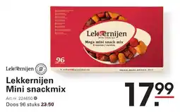 Sligro Lekkernijen Mini snackmix aanbieding