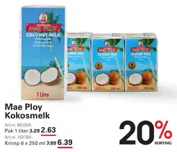 Sligro Mae Ploy Kokosmelk aanbieding
