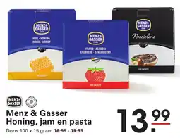 Sligro Menz & Gasser Honing, jam en pasta aanbieding