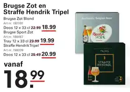 Sligro Brugse Zot Blond aanbieding