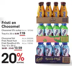 Sligro Fristi en Chocomel aanbieding