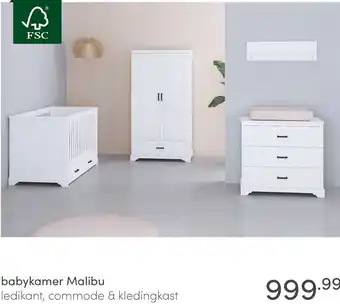 Baby & Tiener Babykamer Malibu aanbieding