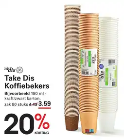 Sligro Take Dis Koffiebekers aanbieding