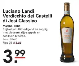 Sligro Luciano Landi Verdicchio dei Castelli di Jesi Classico aanbieding