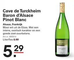Sligro Cave de Turckheim Baron d'Alsace aanbieding