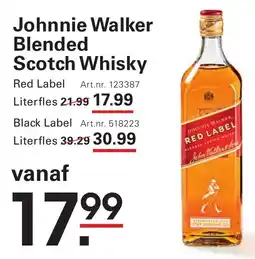 Sligro Johnnie Walker aanbieding