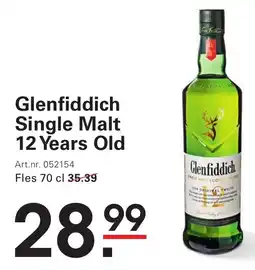 Sligro Glenfiddich Single Malt 12 Years Old aanbieding
