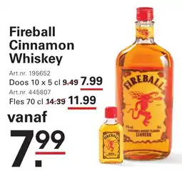 Sligro Fireball Cinnamon Whiskey aanbieding