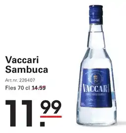 Sligro Vaccari Sambuca aanbieding