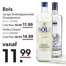 Sligro Bols Jonge Dubbelgestookte Graanjenever aanbieding