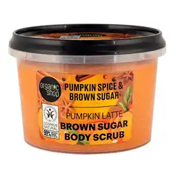 Kruidvat Organic Shop Pumpkin Spice Latte Brown Sugar Bodyscrub aanbieding