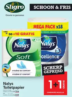 Sligro Nalys Toiletpapier Excellence aanbieding