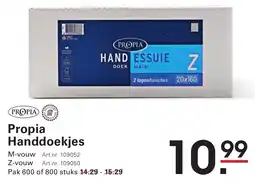 Sligro Propia Handdoekjes aanbieding