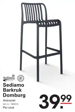 Sligro Sediamo Barkruk Domburg aanbieding