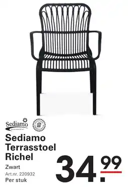 Sligro Sediamo Terrasstoel Richel aanbieding